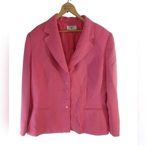Stresa Pink jacket suit coat blouse size 16